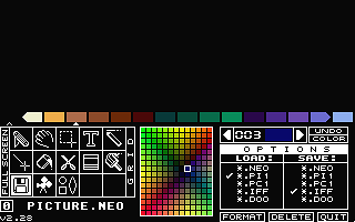 NEOchrome Master atari screenshot